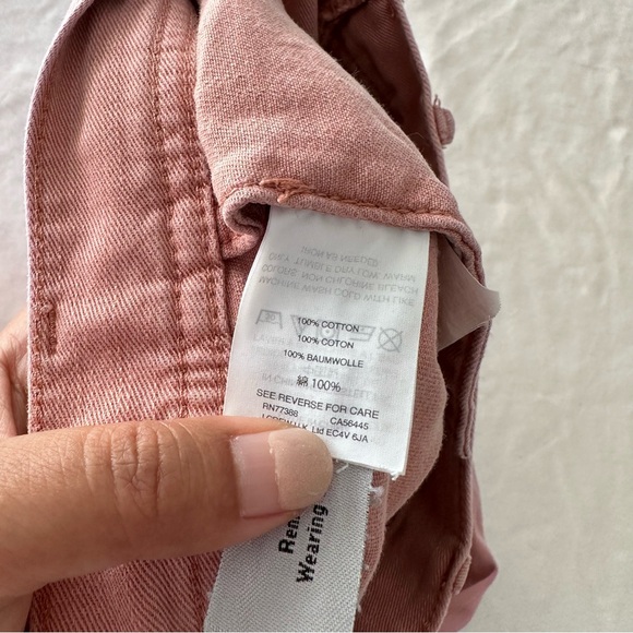 Madewell x As Ever Brancusi Pink Wide Leg High Waist Pants Size 25 - Picture 13 of 14